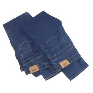 Real Ranch Premium Mens Dark Wash Straight Leg Denim Jeans 38x38 2 pairs Cotton